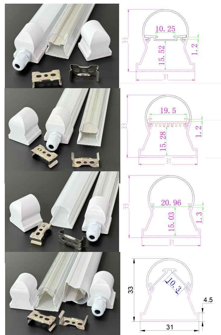 Revolutionizing the lighting experience! JE launches a new T8 integrated lamp housing, opening a new era of installation revolution and energy efficiency