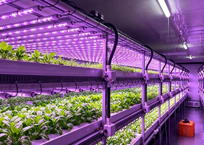 Applications of JE IP65 LED T8 housing in plant factories