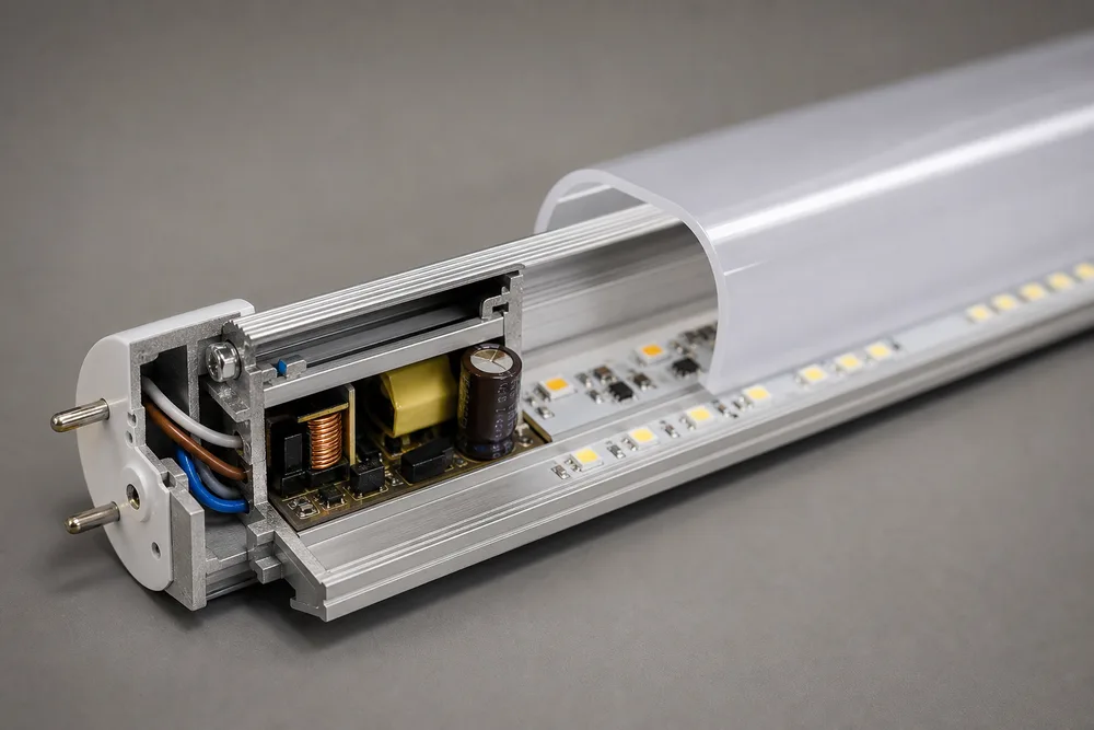 Why Choose a Half-Aluminum, Half-Plastic T12 LED Tube Housing?